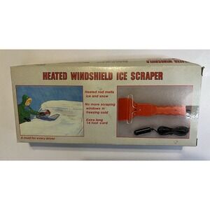 Vintage Heated Windshield Ice Scaper for Car Cigarette Lighter Taiwan